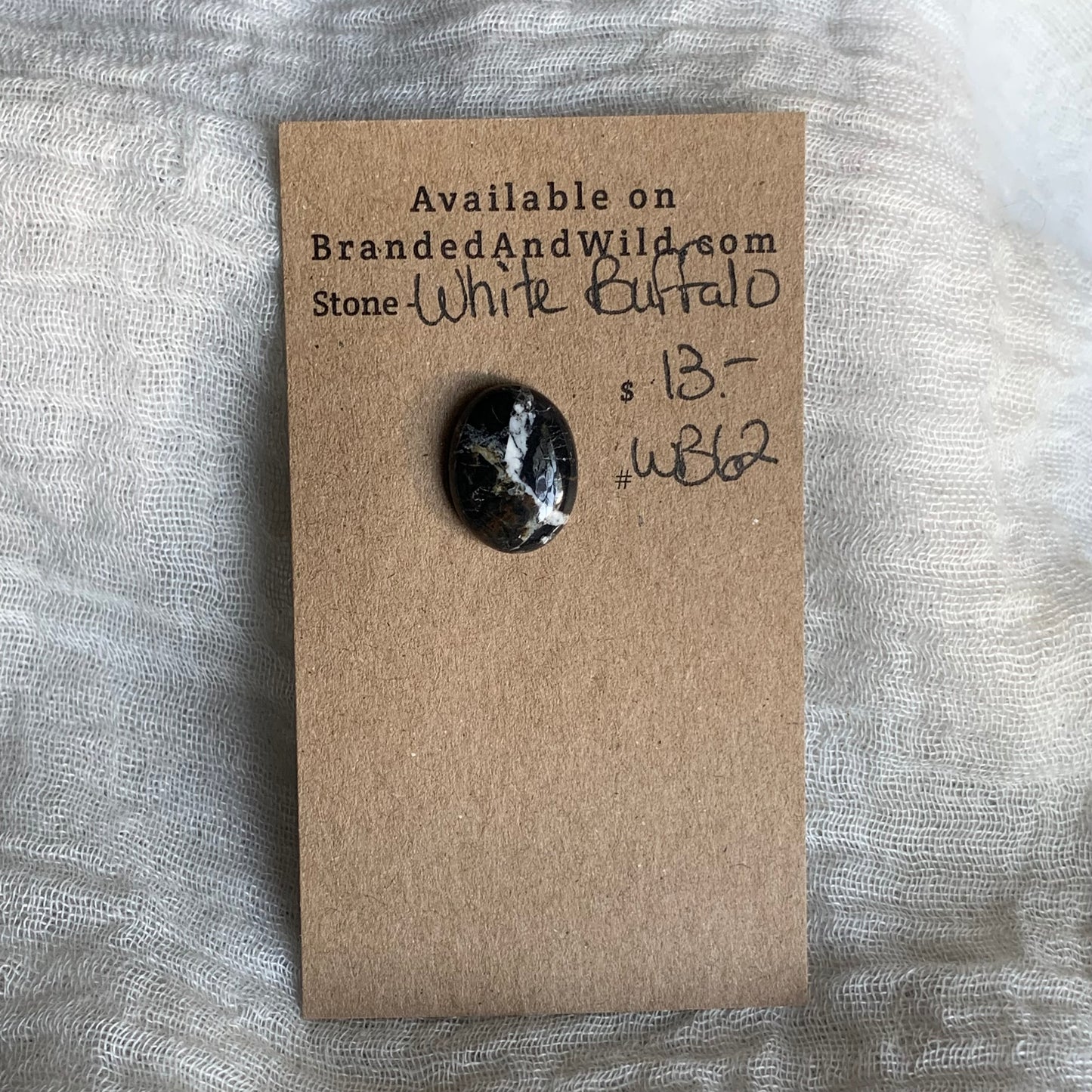 White Buffalo Cabochon - WB62