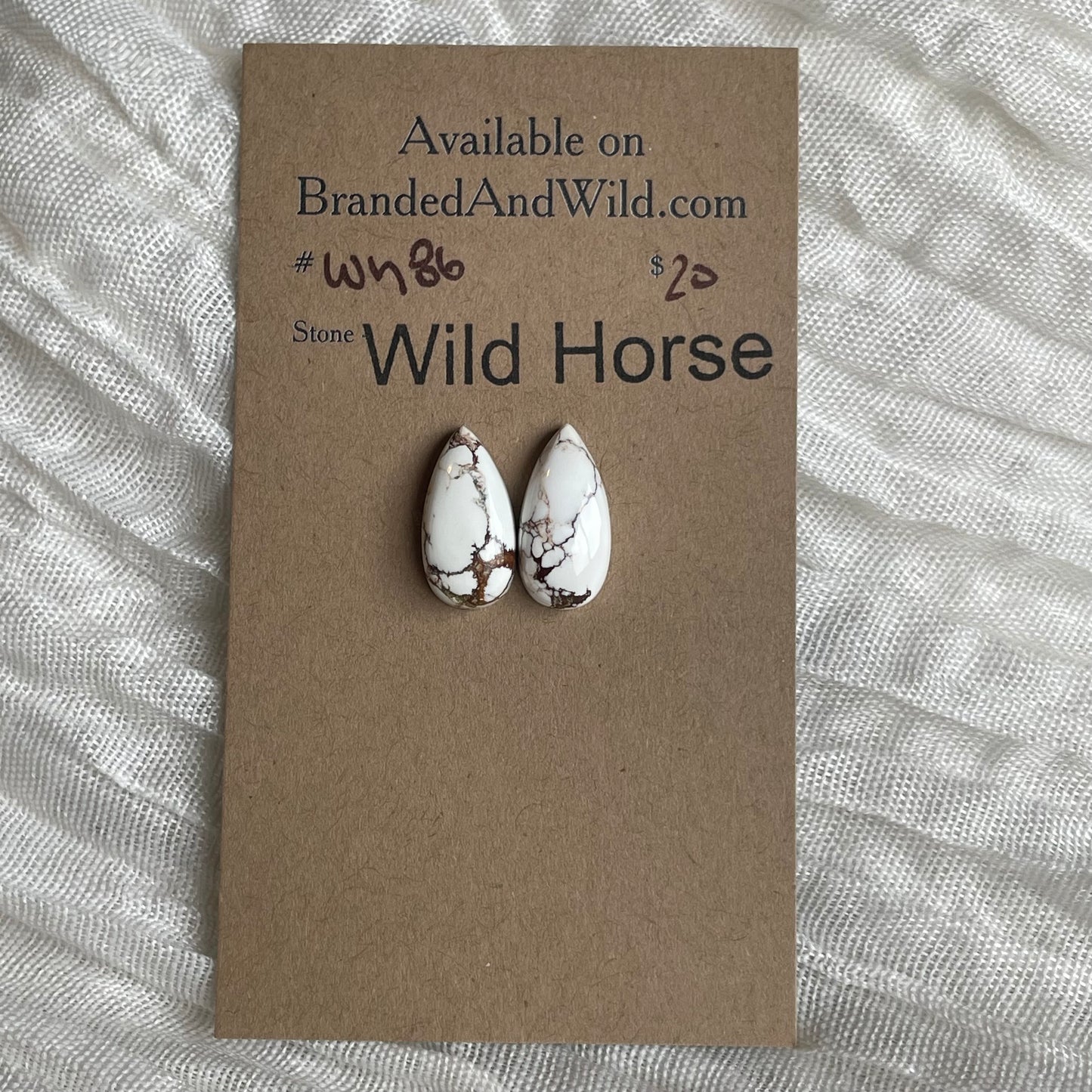 Wild Horse Cabochon - WH86 3496162F-8592-4613-A6A4-D2759BF4D13D Brandedandwild.com