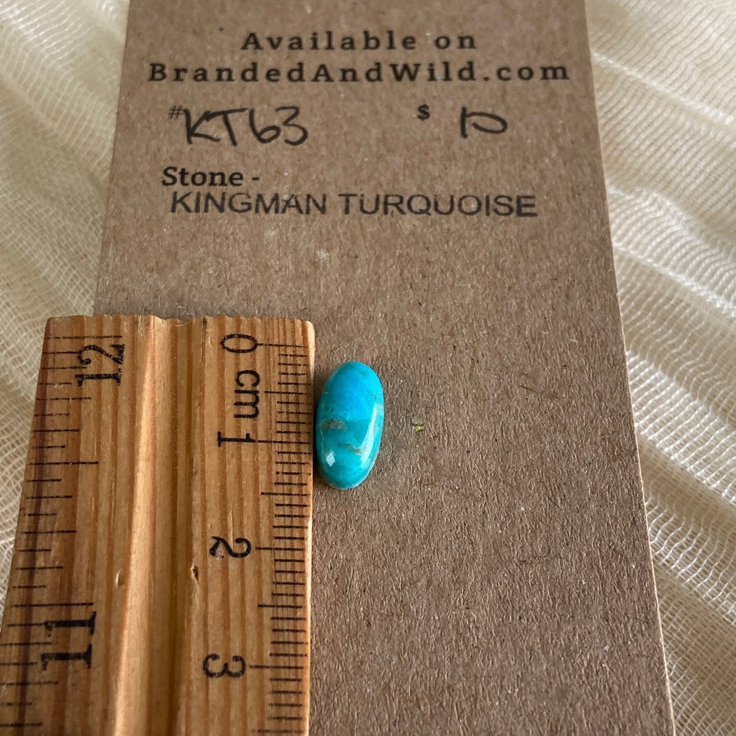 Kingman Turquoise Cabochon - KT63 349FB128-764A-4A4E-9B57-70ABE7FCBA50 Brandedandwild.com