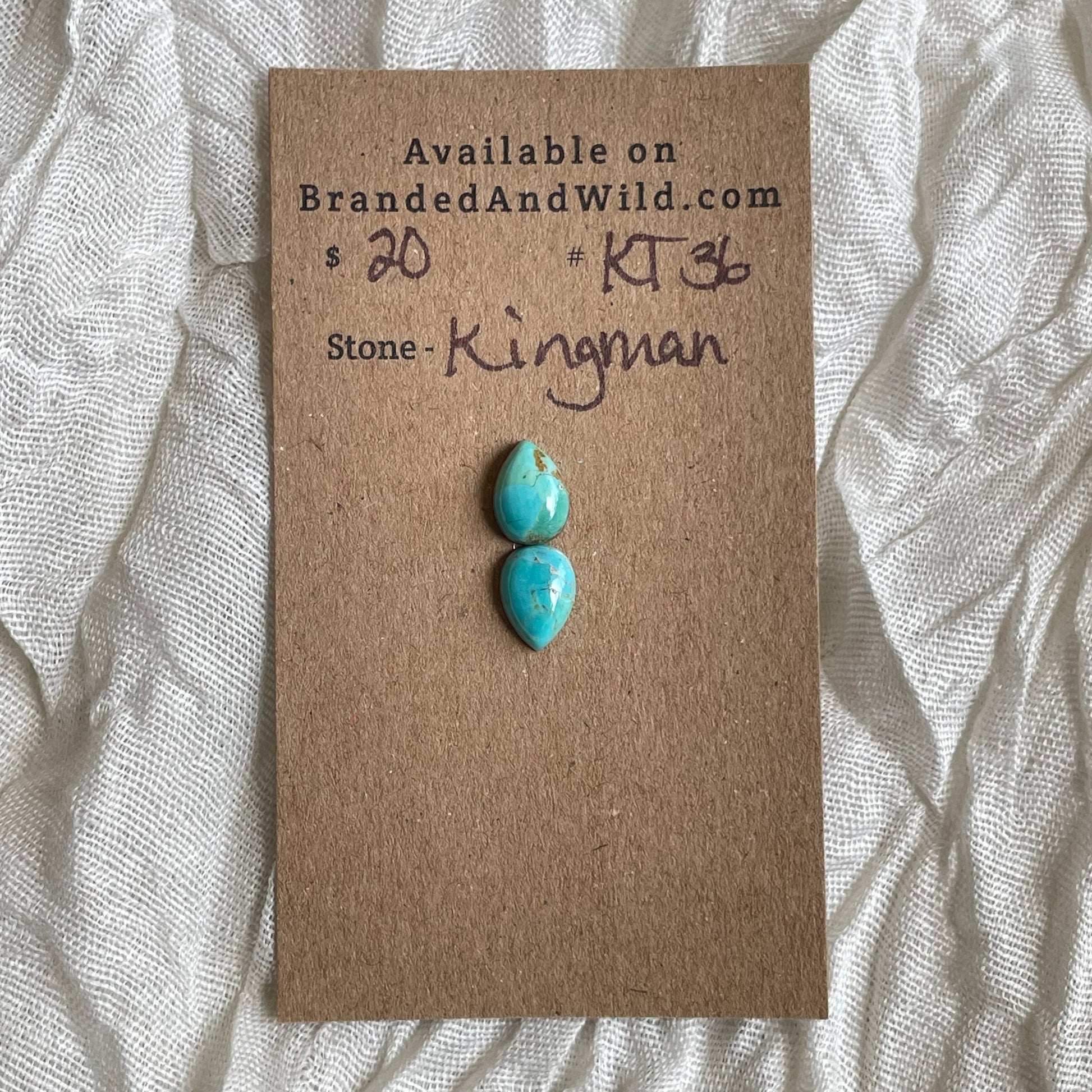 Kingman Turquoise Cabochon - KT36 34BB08AD-F089-4DDB-BE6F-AD4E47E32BB0 Brandedandwild.com