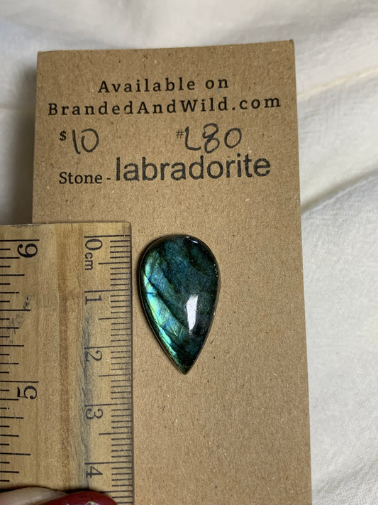 Labradorite Cabochon - L80 34D6BDA5-3BA1-4E0F-A704-A5FE44351764 Brandedandwild.com