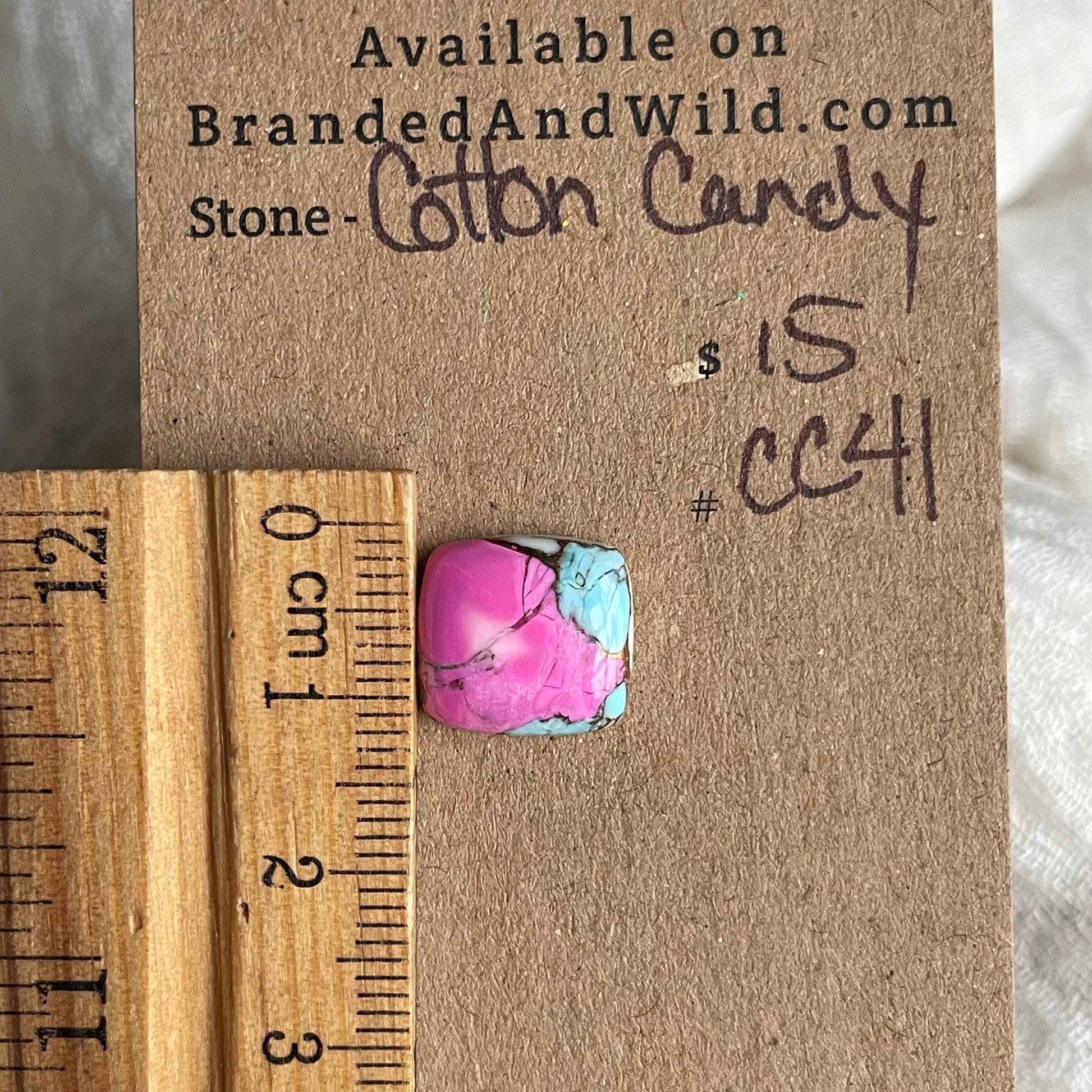 Cotton Candy Cabochon - CC41 34DB68EC-B33F-44DE-BF0B-95E32E915D39 Brandedandwild.com