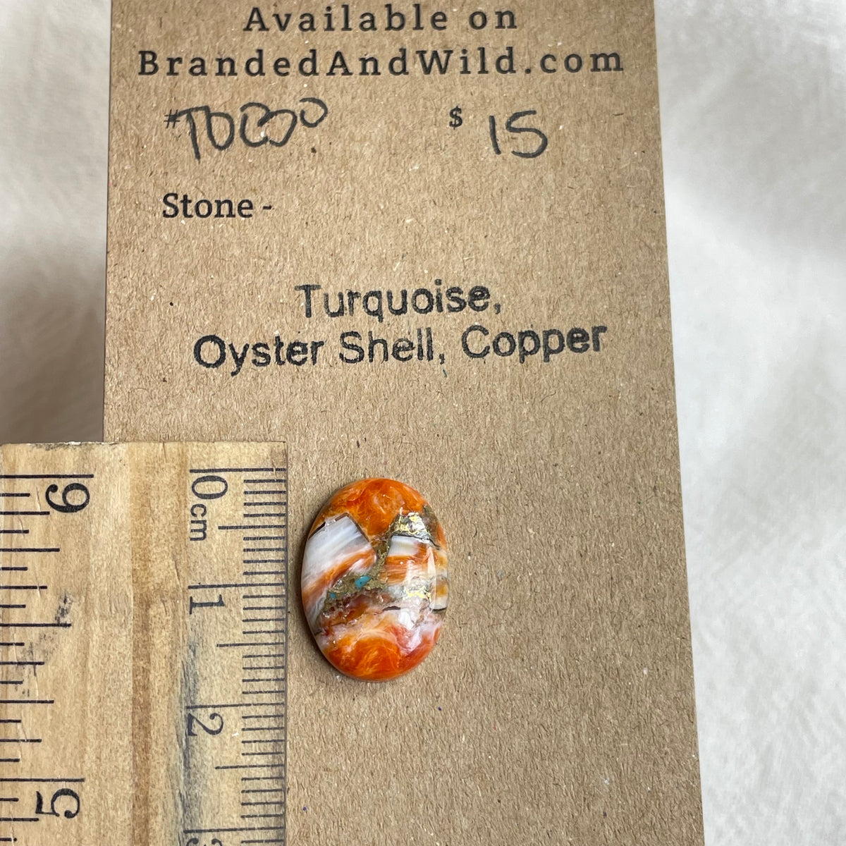 Turquoise, Oyster Shell, Copper Cabochon - TOC30