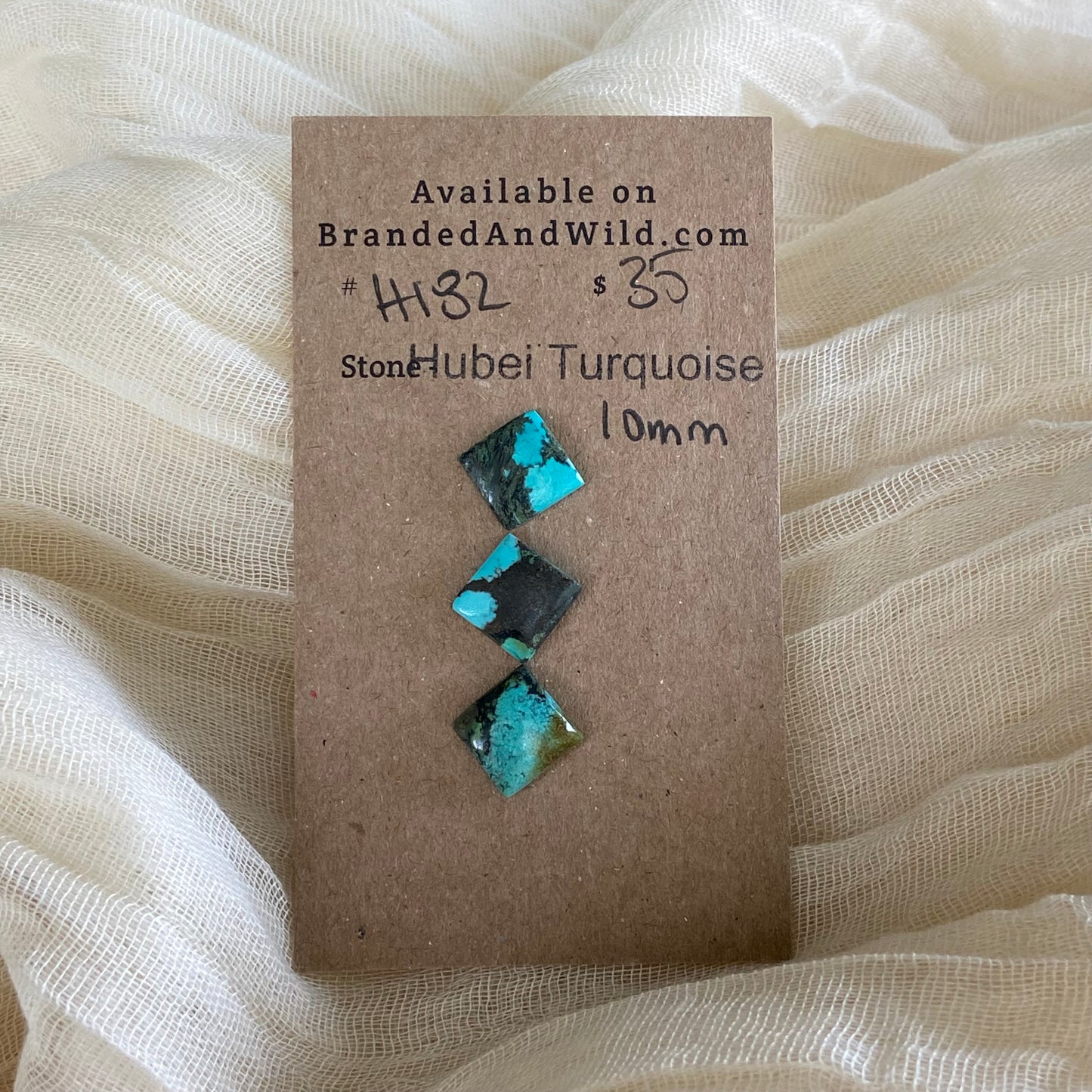 Hubei Turquoise Cabochon - H182 34EEEDAE-6A5B-4126-85AD-9F7F28298AA4 Brandedandwild.com