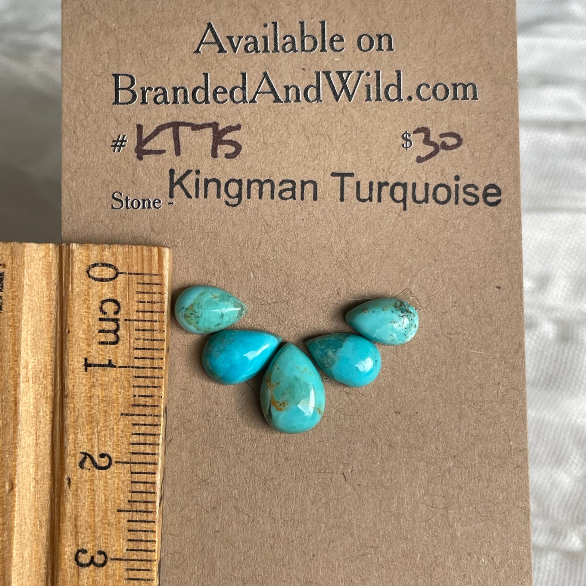 Kingman Turquoise Cabochon - KT75 3506486F-05F7-48B9-B6AF-866FA3D4AAC6 Brandedandwild.com
