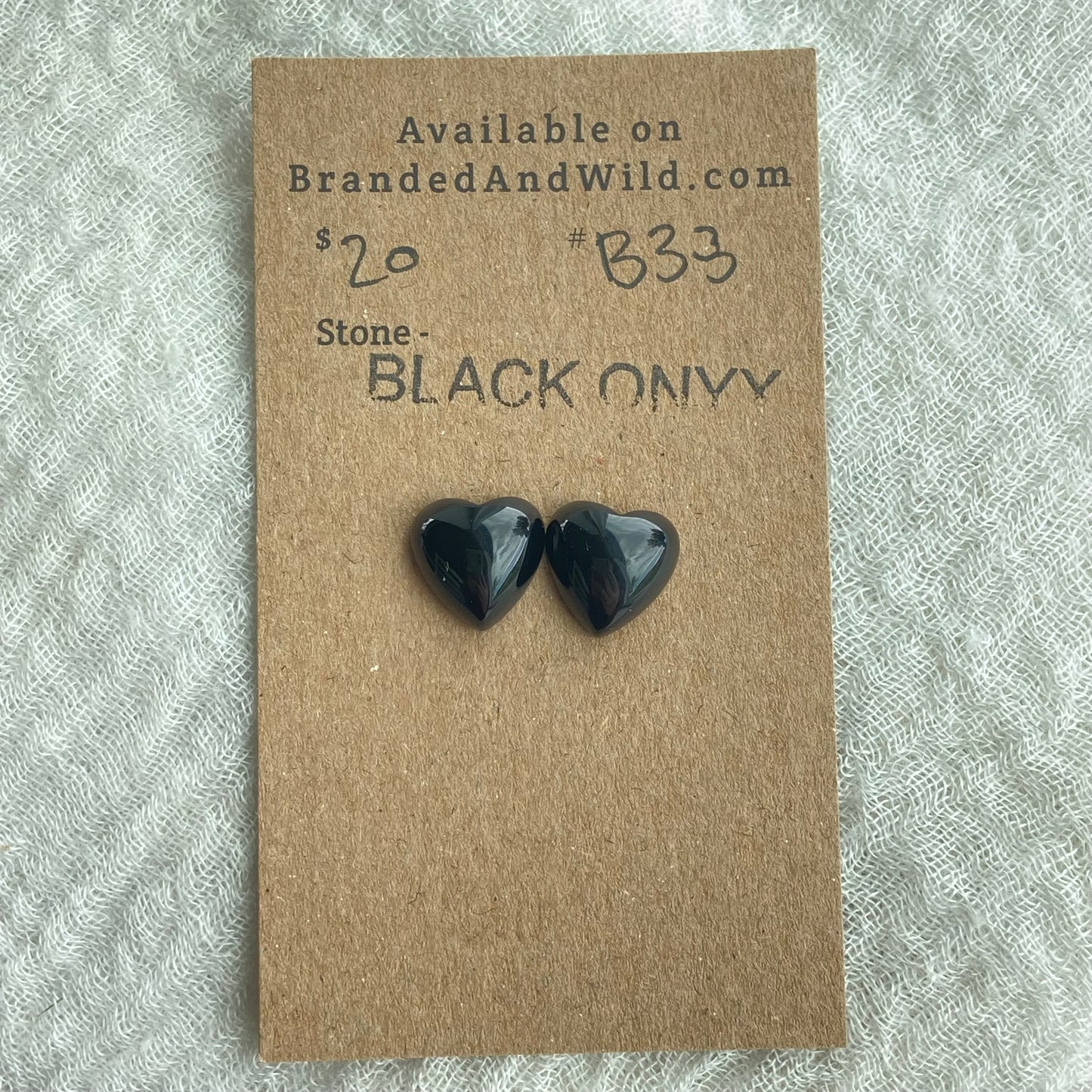 Black Onyx - Cabochon - B38