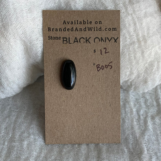 Black Onyx Cabochon - B005