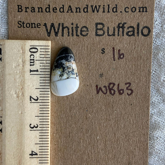 White Buffalo Cabochon - WB63