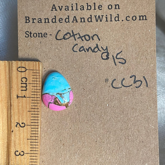 Cotton Candy Cabochon - CC31 35308A73-4324-43A8-8A74-A8A1ED719D32 Brandedandwild.com