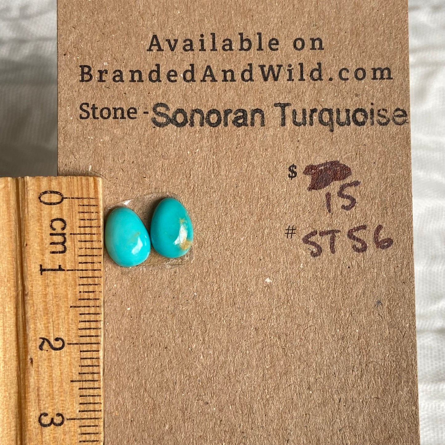 Sonoran Turquoise Cabochon - ST56 35351139-C265-4C8E-8FEF-BE0139825127 Brandedandwild.com
