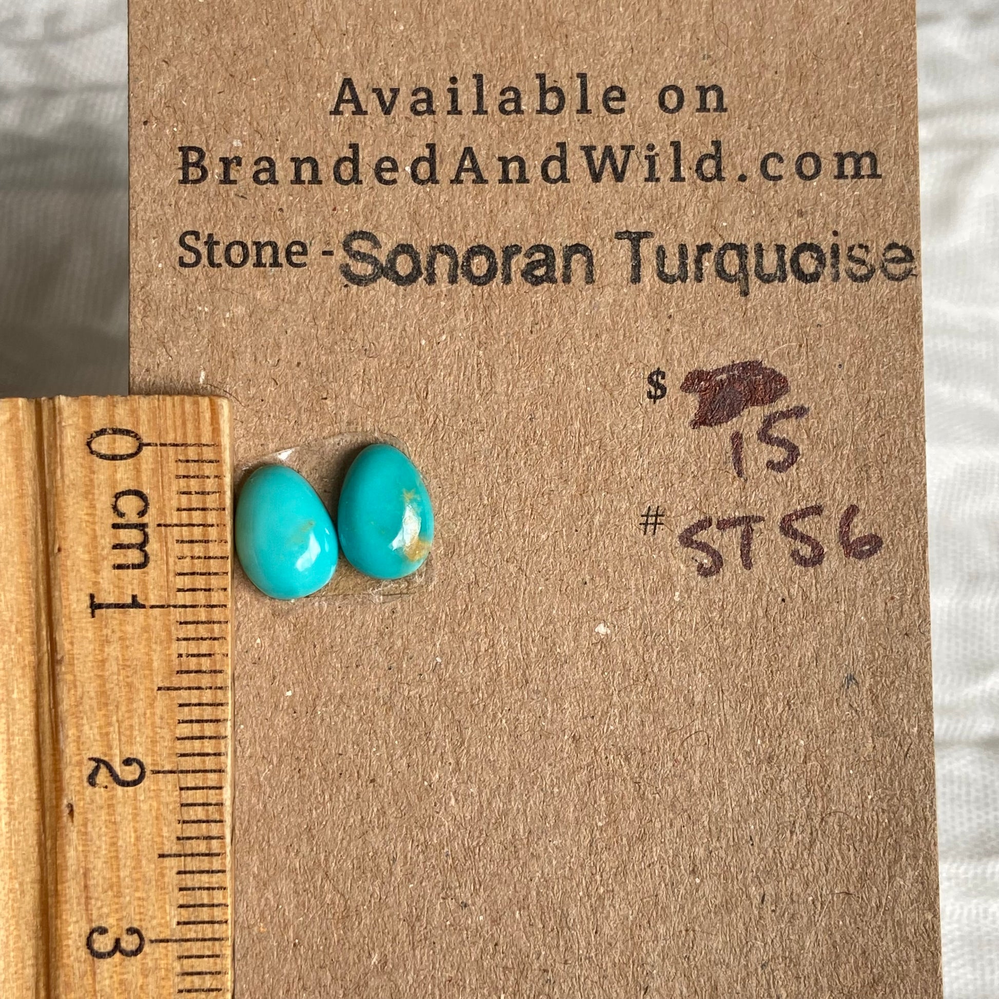 Sonoran Turquoise Cabochon - ST56 35351139-C265-4C8E-8FEF-BE0139825127 Brandedandwild.com
