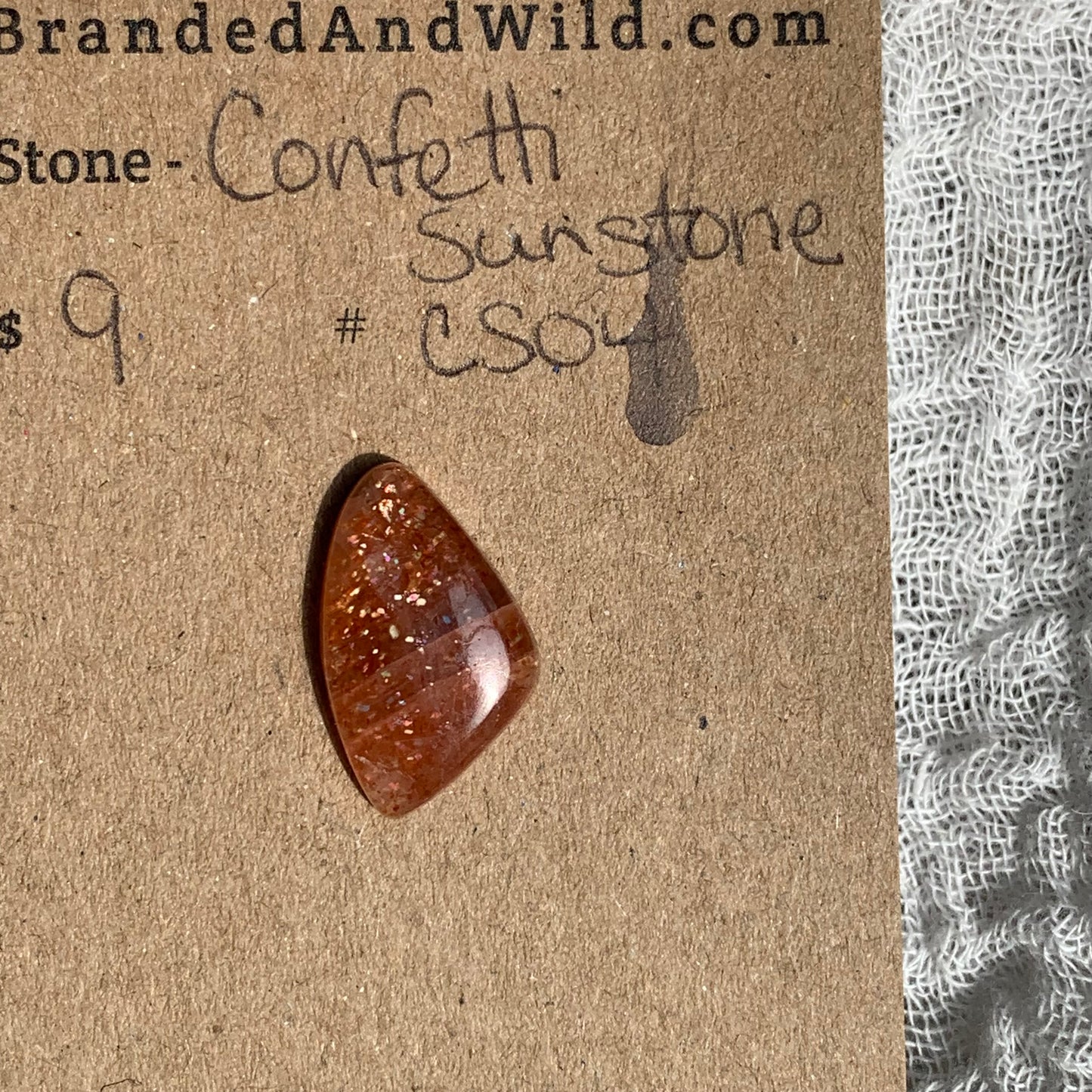 Confetti Sunstone Cabochon - CS04