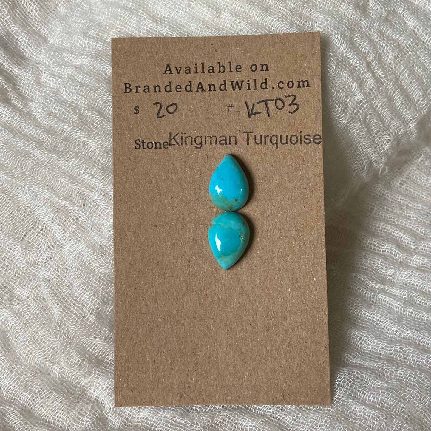 Kingman Turquoise Cabochon - KT03 3551682F-5388-4AD4-8D2D-5E74FCA7C8AF Brandedandwild.com