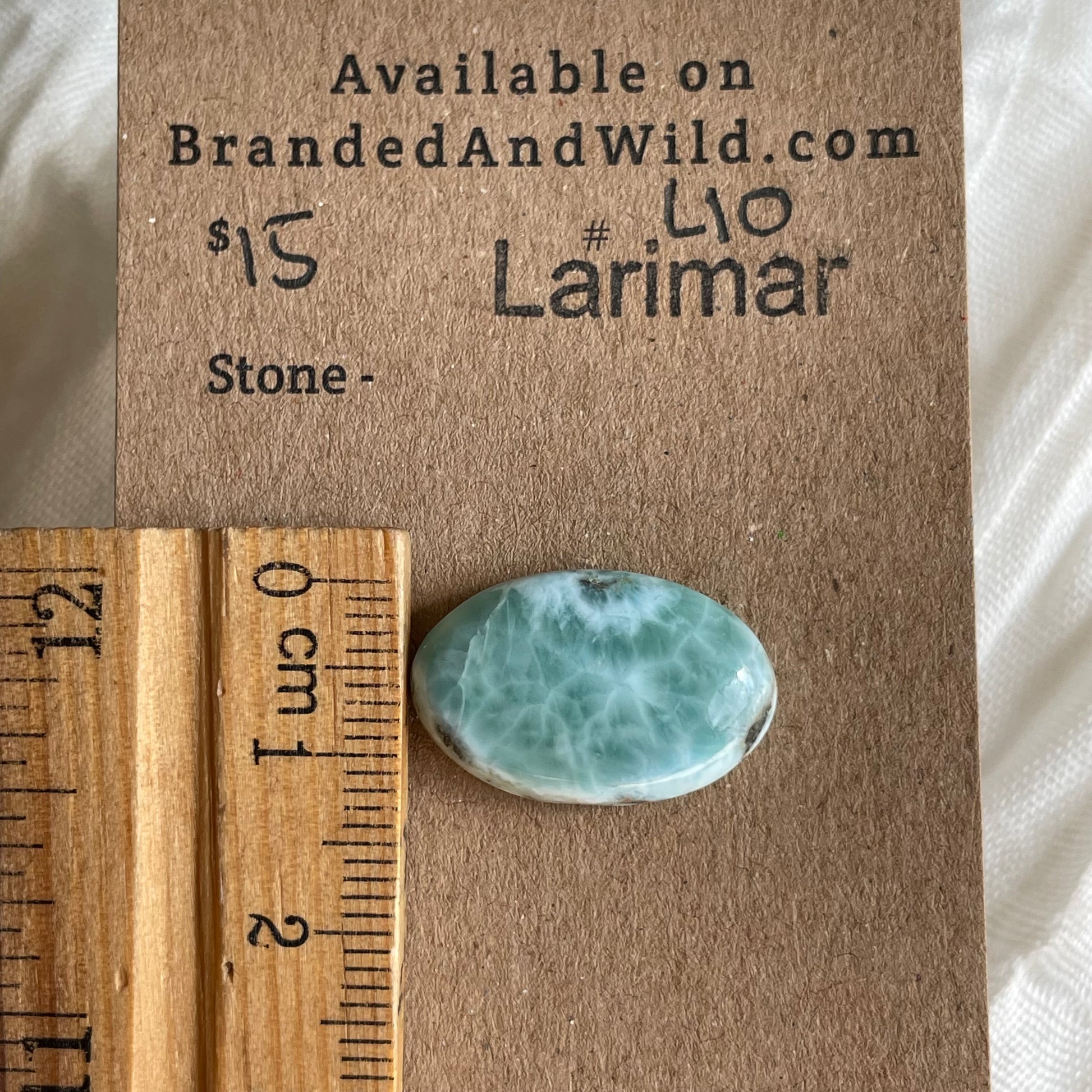 Larimar Cabochon - L10 35557816-B9C6-494D-8E67-CBB25B5C1A6D Brandedandwild.com