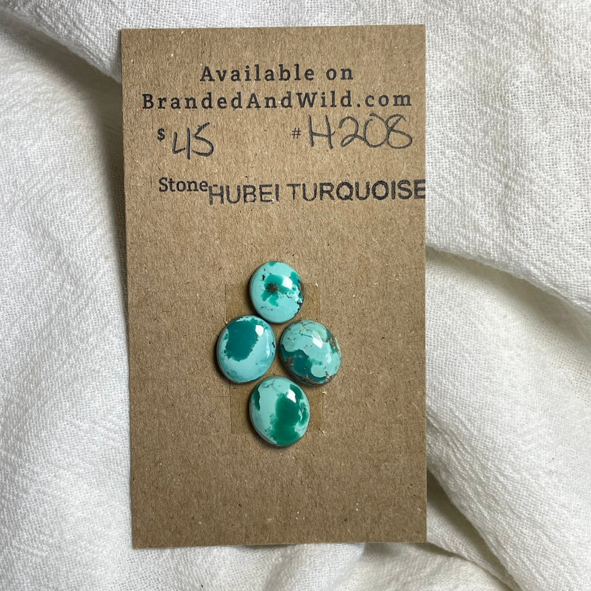 Hubei Turquoise Cabochon - H208 35567339-3D6F-42A4-A6ED-9C6C27F96632 Brandedandwild.com