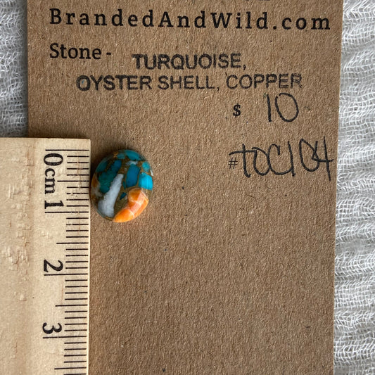 Turquoise, Oyster Shell, Copper - TOC104