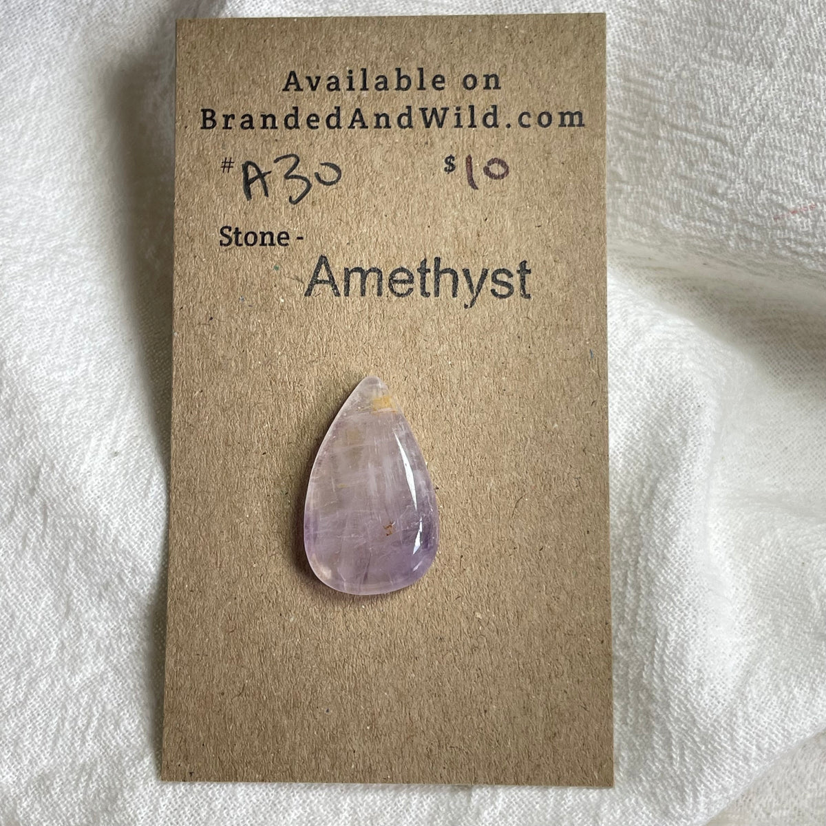 Amethyst Cabochon - A30 358C612D-FBFA-4281-BC7D-186EAE5A1B95 Brandedandwild.com