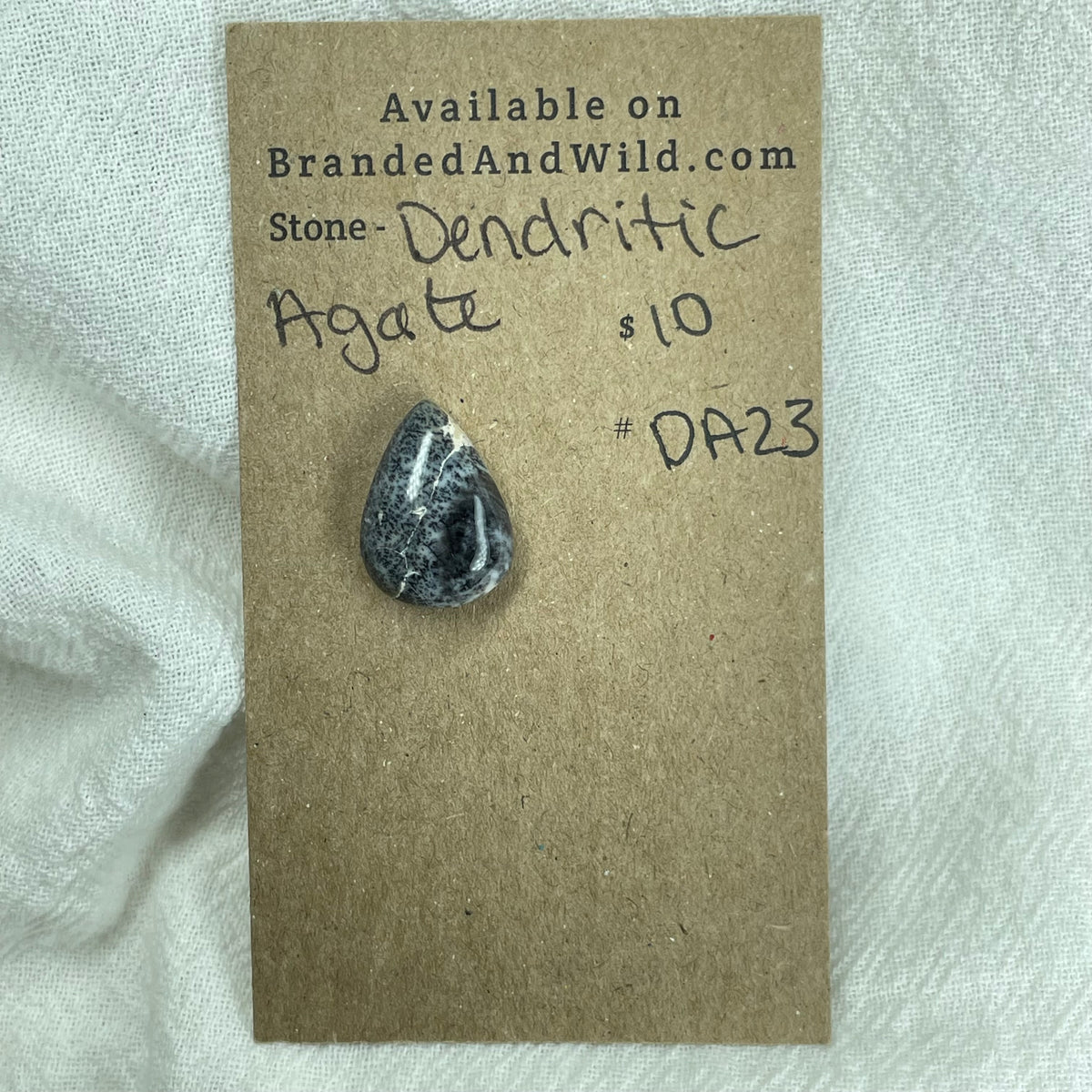 Dendritic Agate Cabochon - DA23 359123FD-7F78-432C-A26B-74AC10F8A02D Brandedandwild.com