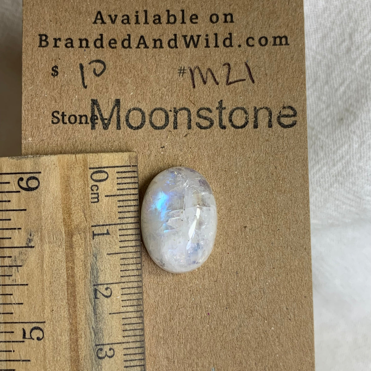 Moonstone Cabochon - MS21 35B4E799-72AB-4AEF-B484-8F7383B92EF7 Brandedandwild.com