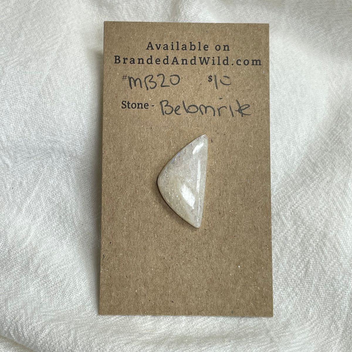 Belomrite Moonstone Cabochon - MB20 35D086A5-F86D-445B-8DCD-9C33169FAD66 Brandedandwild.com