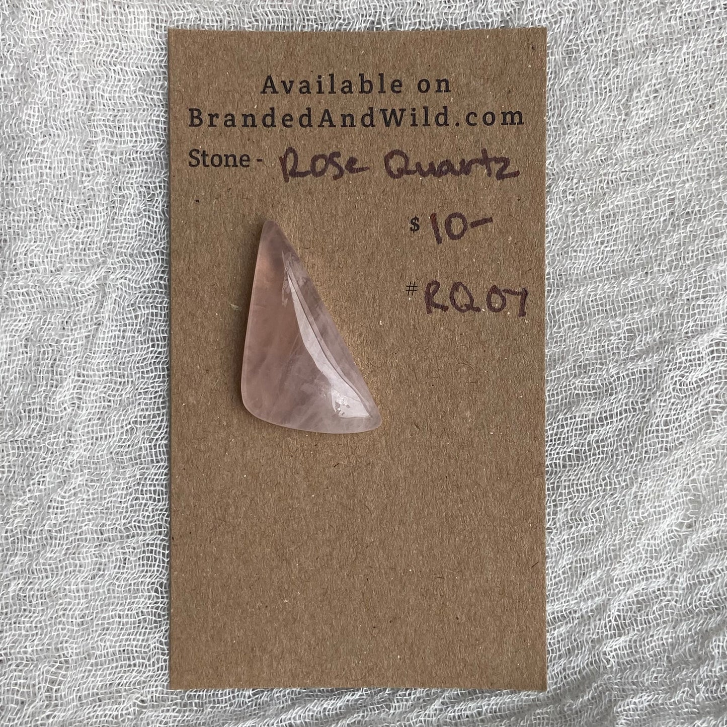 Rose Quartz Cabochon - RQ07