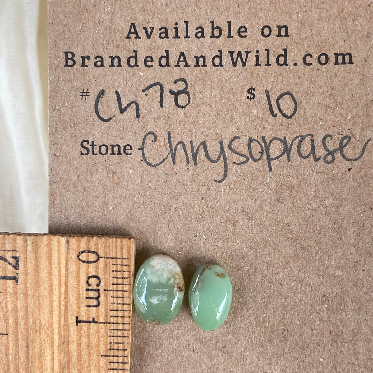 Chrysoprase Cabochon - Ch78 35F07328-BBC8-4BED-AB6C-A35E1FA1CF29 Brandedandwild.com