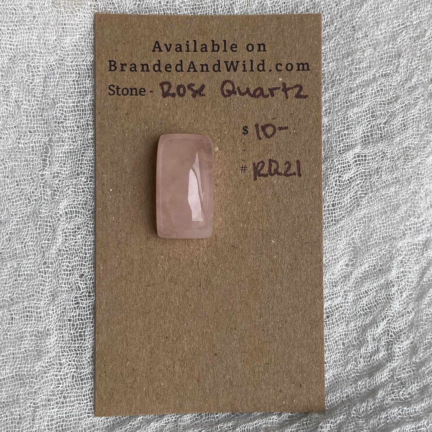 Rose Quartz Cabochon - RQ21