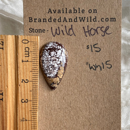 Wild Horse Cabochon - WH15 36047D4C-3EDD-45F9-B8F5-CE5507D466D8 Brandedandwild.com