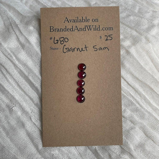 Garnet Cabochon - G80 361471AB-E6D7-4266-8F03-A8F09C83EA3E Brandedandwild.com
