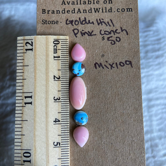 Pink Conch Cabochon - Mix109