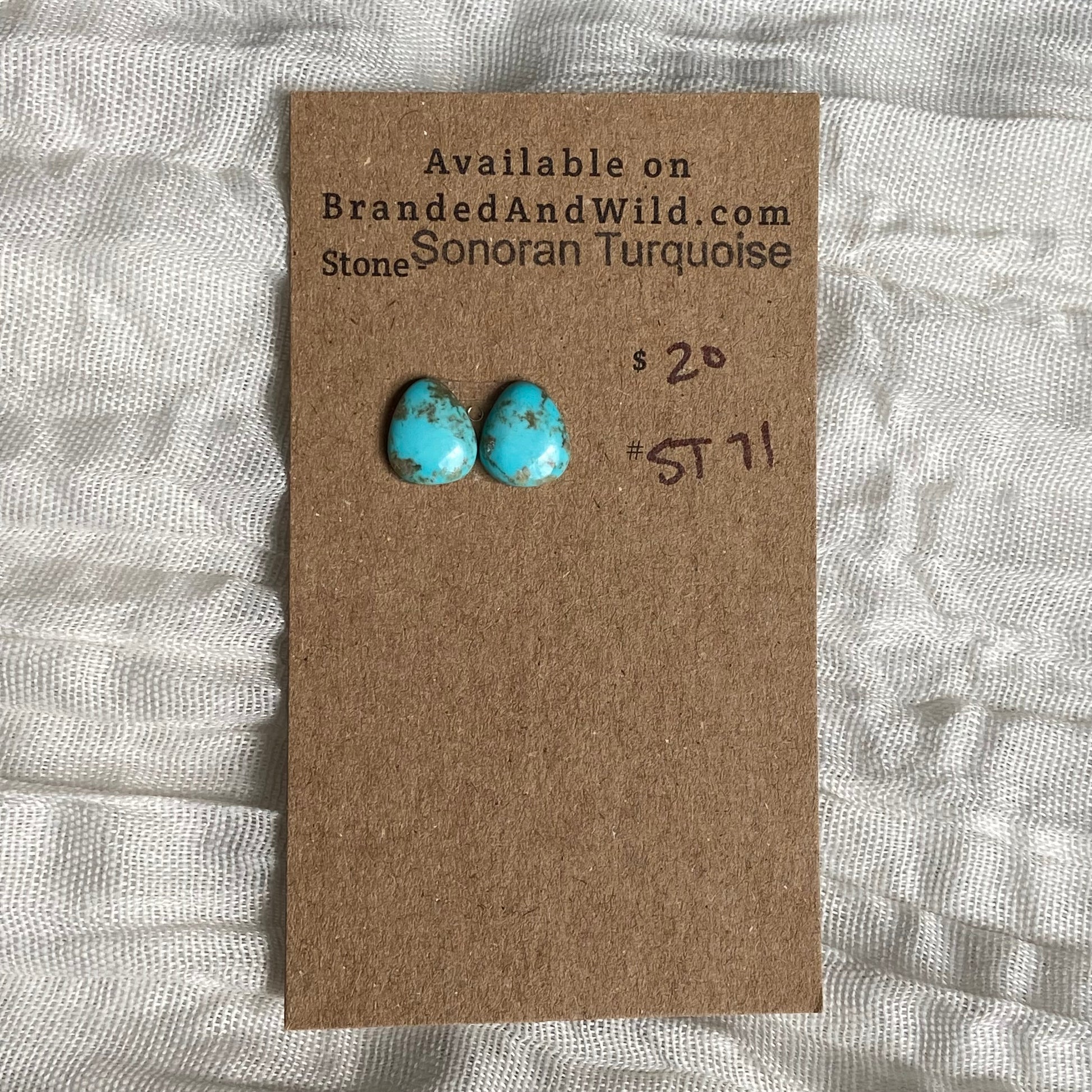 Sonoran Turquoise Cabochon - ST71 363C4ADC-B272-418A-B738-B55A46812383 Brandedandwild.com