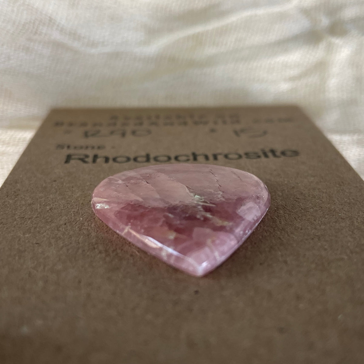 Rhodochrosite Cabochon - R90 364DBC42-1363-4C87-A69E-F45A24766D35 Brandedandwild.com