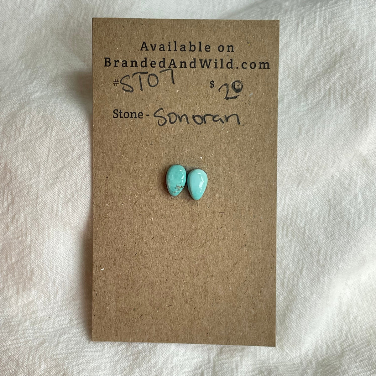 Sonoran Turquoise Cabochon - ST07 366F6CCC-D55B-405E-90E7-A937B0D535D9 Brandedandwild.com