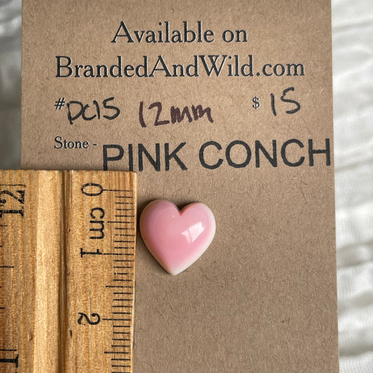 Pink Conch Cabochon - PC15 367CD41B-ED18-408C-9F4E-09B48927DC47 Brandedandwild.com