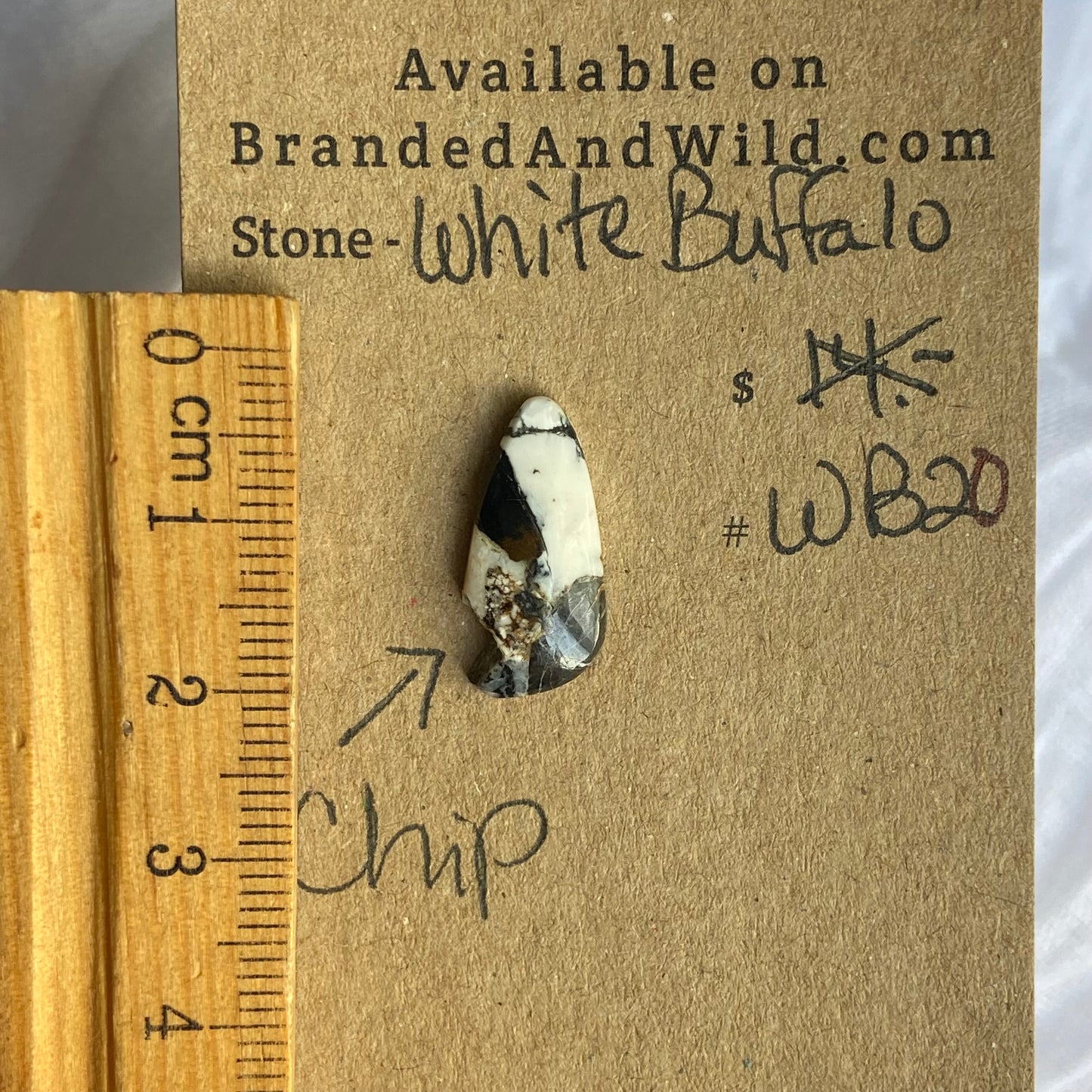 White Buffalo Cabochon - WB20