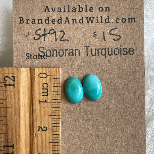Sonoran Turquoise Cabochon - ST92 36A30965-CE18-48B1-9E58-55CB1E187CD8 Brandedandwild.com