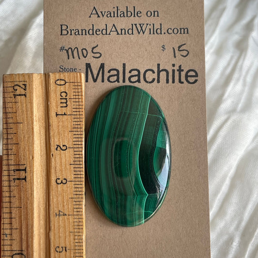 Malachite Cabochon - M05 36B4A64E-1BAF-4D27-99B1-D61F5C50E69E Brandedandwild.com