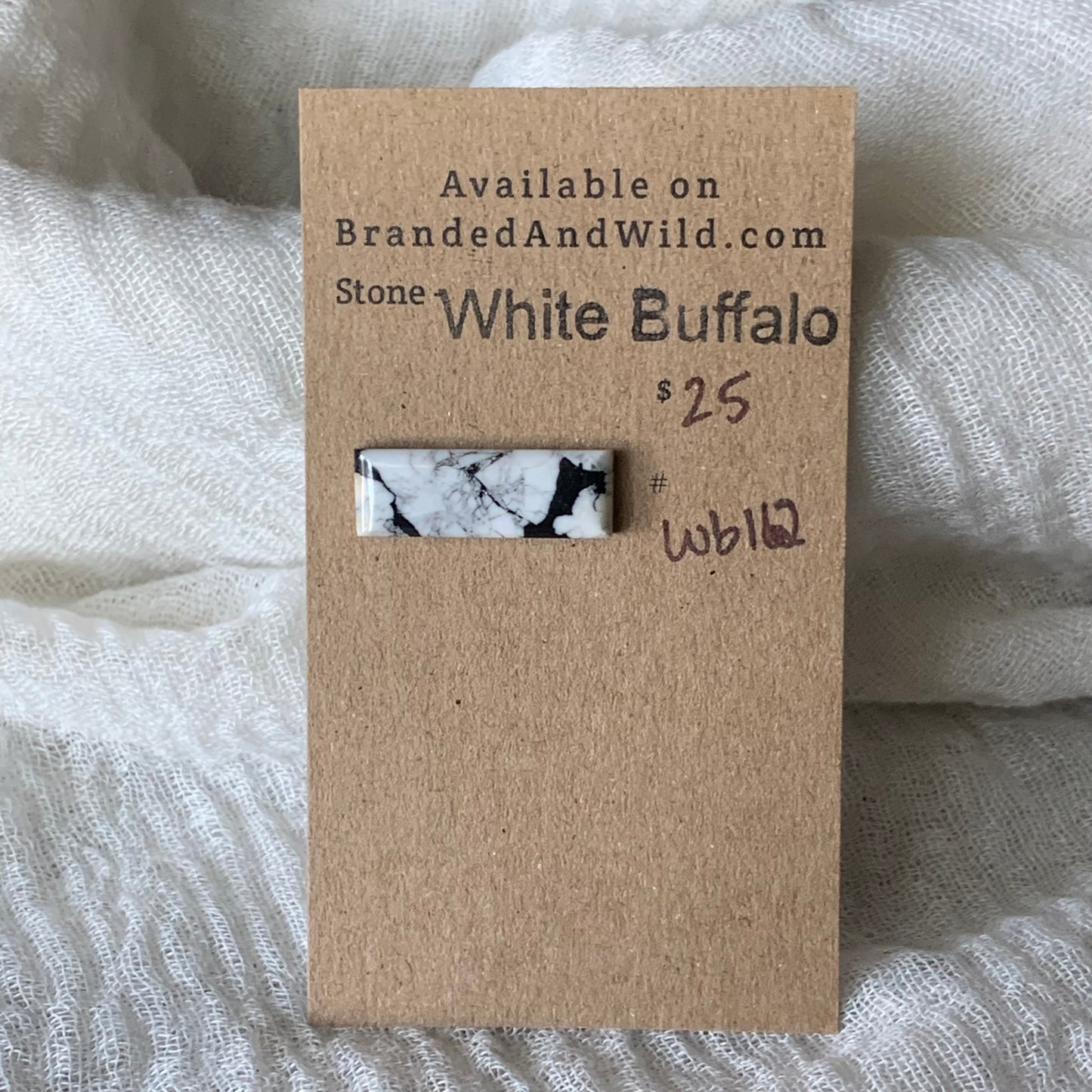 White Buffalo Cabochon - WB112