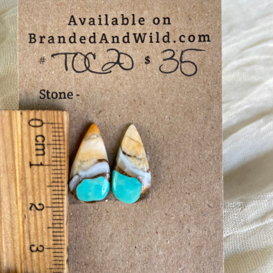 Turquoise, Oyster Shell, Copper Cabochon - TOC20 36D4F5CF-5FA0-4691-8EA9-E222AB42140D Brandedandwild.com