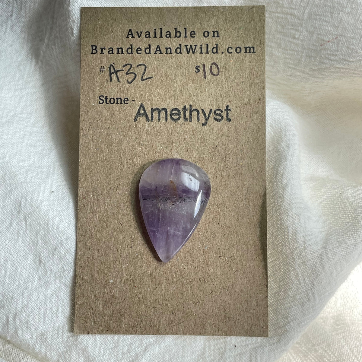 Amethyst Cabochon - A32 37088F2E-DD8E-4EB9-AAC8-C1F97E246D92 Brandedandwild.com