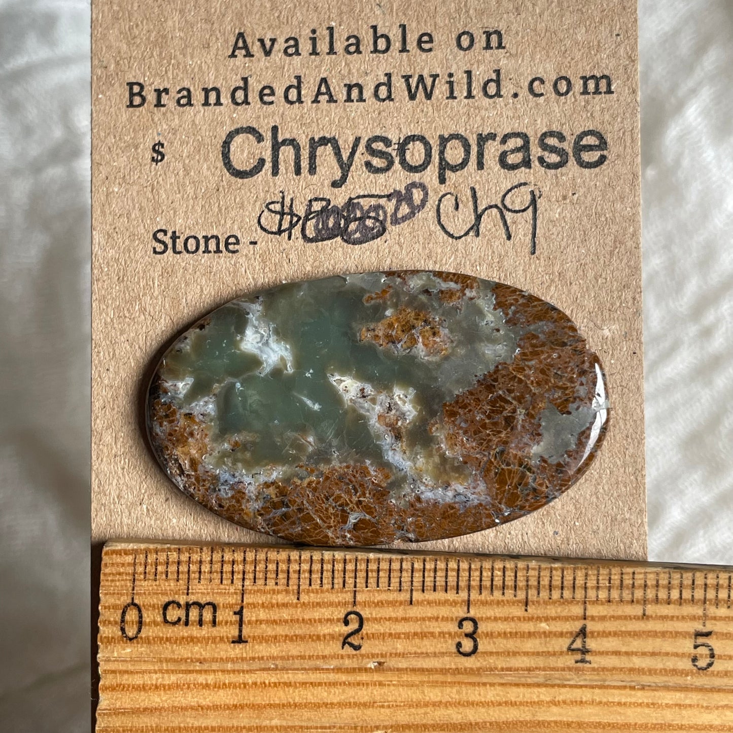 Chrysoprase Cabochon - Ch9 37343EA7-4EFB-4481-94FB-8C5A94518ABD Brandedandwild.com