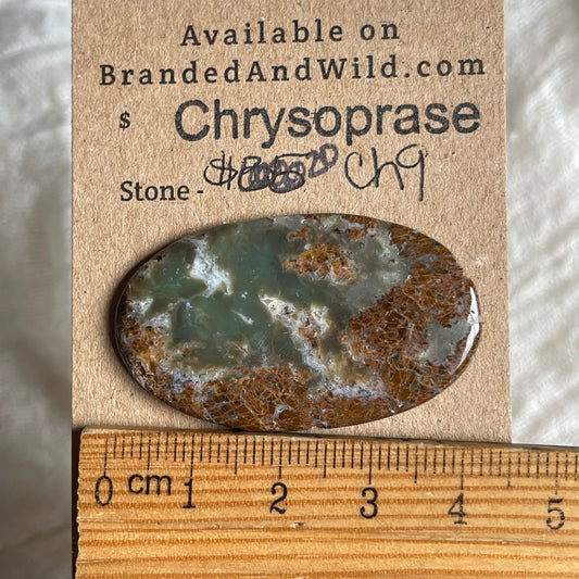 Chrysoprase Cabochon - Ch9 37343EA7-4EFB-4481-94FB-8C5A94518ABD Brandedandwild.com