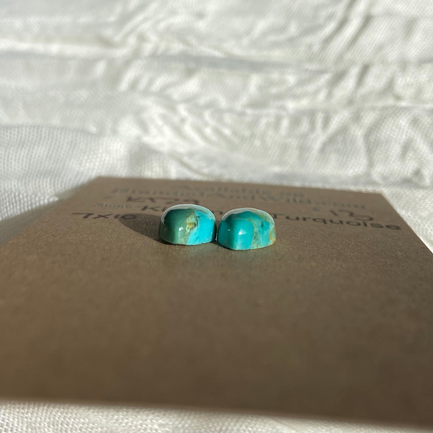 Kingman Turquoise Cabochon - KT29 374E2B54-5E0D-417D-A7F2-49180C89DE35 Brandedandwild.com