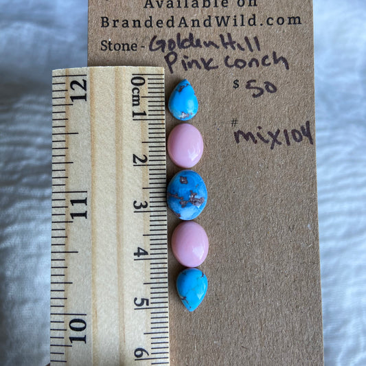 Pink Conch Cabochon - Mix104