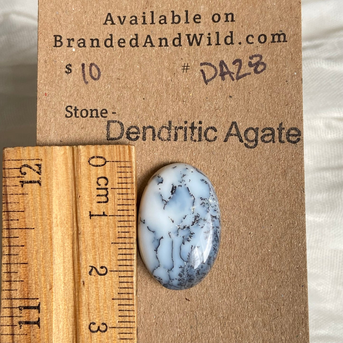 Dendritic Agate Cabochon - DA28 375E72ED-502D-4B8F-A089-CE96A3012B62 Brandedandwild.com