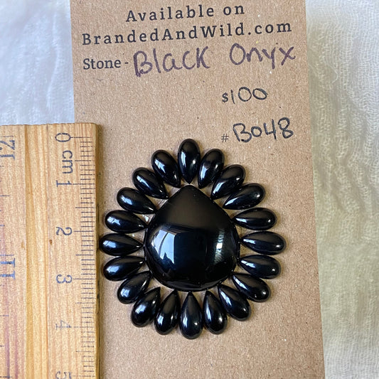 Black Onyx Cabochon - B048 37692982-3B7E-4049-AA1F-2A2A91AD8565 Brandedandwild.com