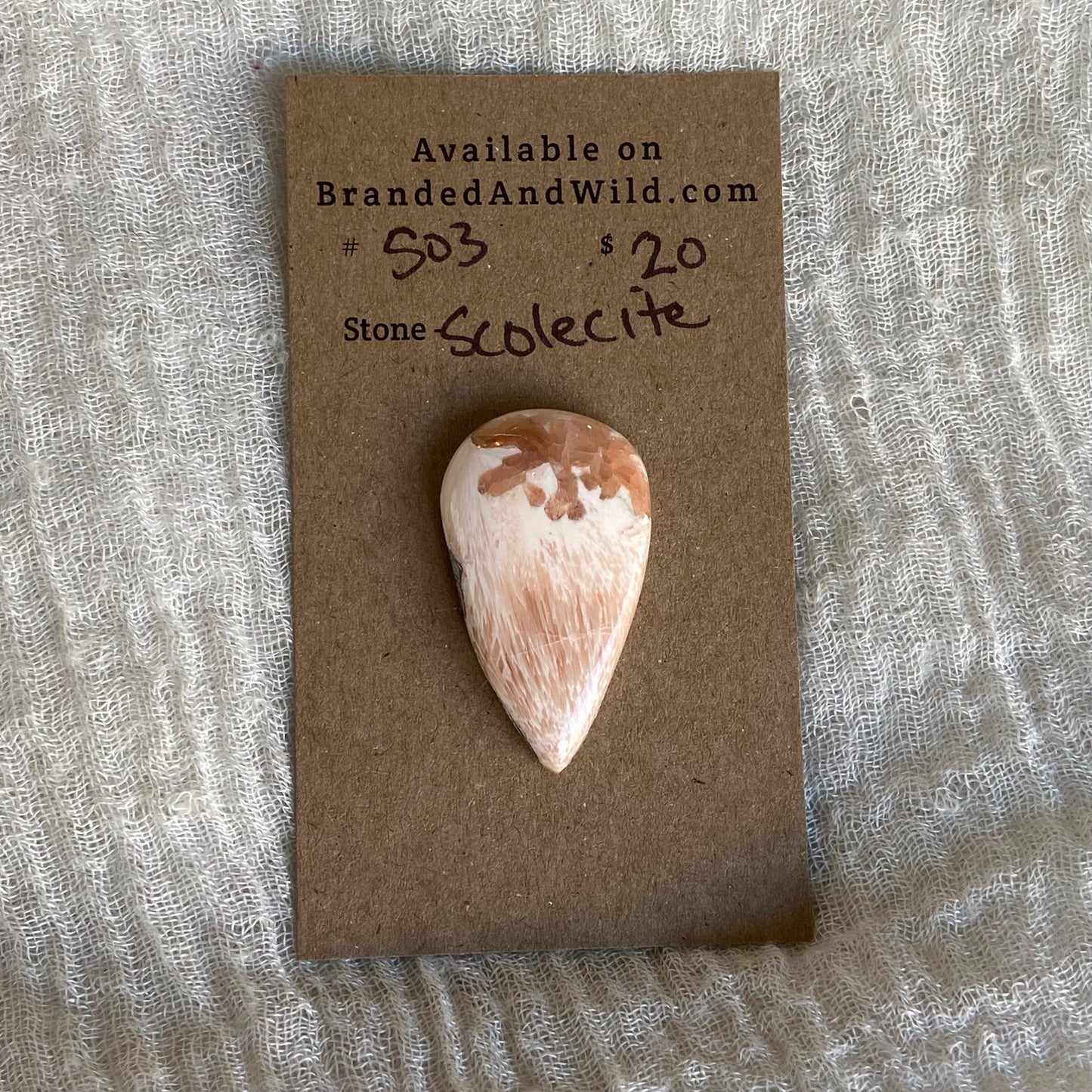 Scolecite Cabochon - S03