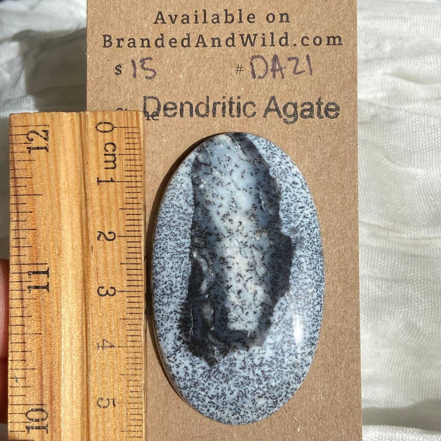 Dendritic Agate Cabochon - DA21 3774FBEE-60B7-4271-8932-3DB7DDDB7607 Brandedandwild.com