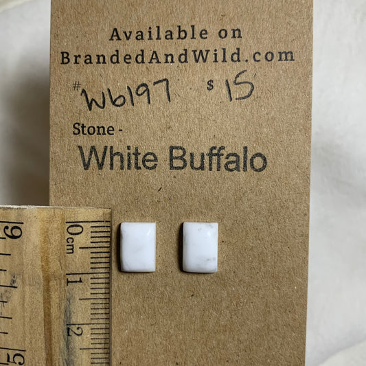 White Buffalo Cabochon - WB197 379813AF-5EDF-4560-A5FF-F485B100D559 Brandedandwild.com