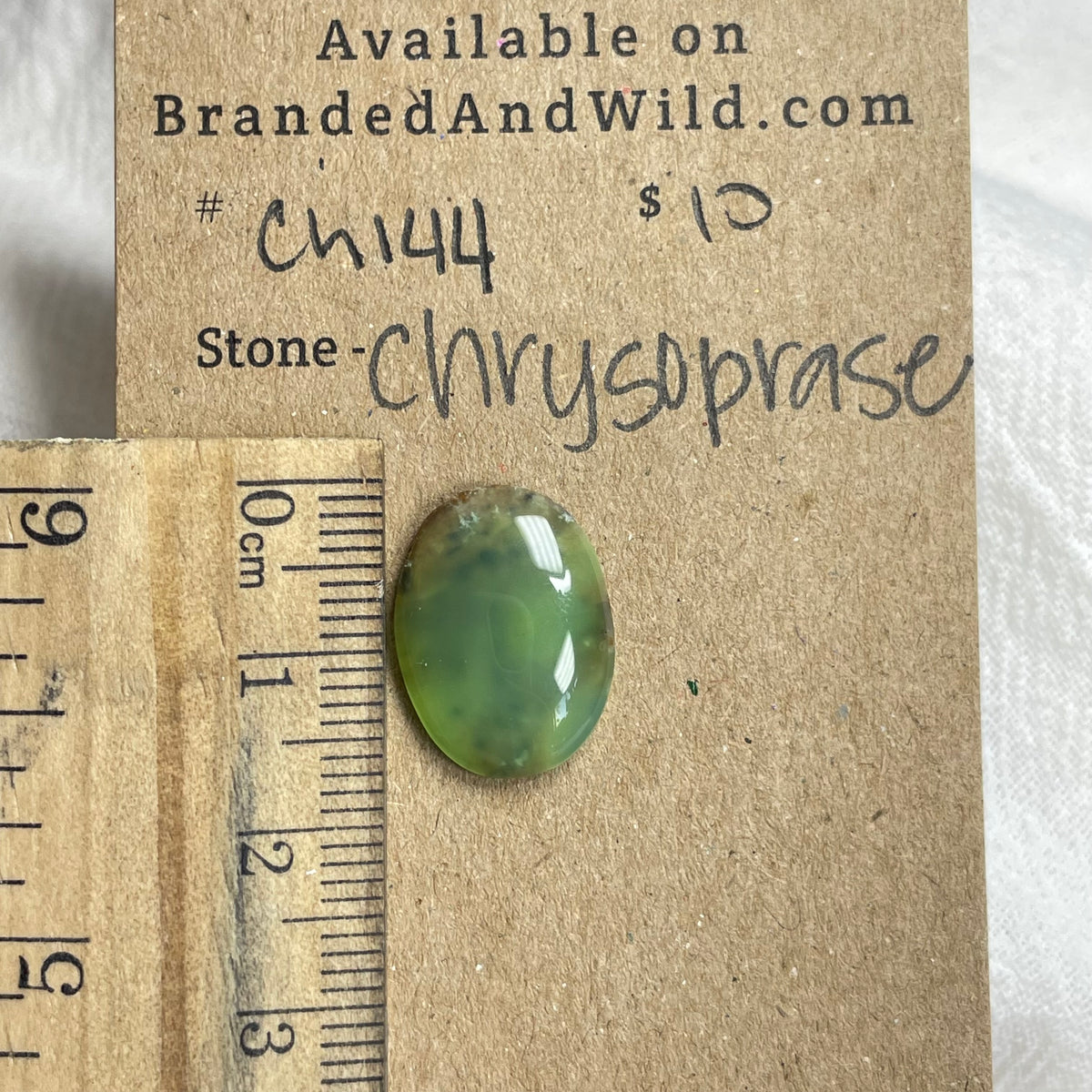 Chrysoprase Cabochon - CH144 37A649B1-D126-4B78-A3D5-E012948FD470 Brandedandwild.com